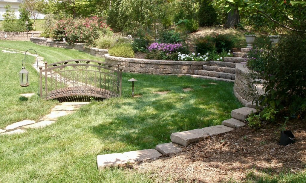 Custom residential landscaping project in O’Fallon, Illinois